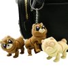 3-Pack Grumpy Chow Chow Dog Keychains – Articulated Fluffy Dog Collectible Figurine with Big Eyes, Cute Bag or Backpack Clip for Teens & Adults – 3D Printed in Canada — 3D Printed Collectible by 3DCentral