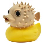Puffer Fish Duck Figurine