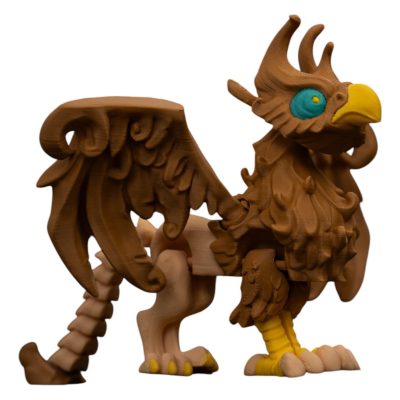 Twisty Griffin Figurine – Articulated Mythical Creature with Poseable Wings & Tail, Fantasy Griffin Collectible Model for Desk or Display – 3D Printed in Canada — 3D Printed Collectible by 3DCentral