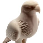 Falcon on Perch Figurine
