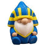 Pharaoh Gnome Figurine – Funny Egyptian Gnome Statue for Shelf, Desk, or Garden Decor – Nerdy Gift for Adults, Teens & Collectors
