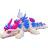 Spring Bloom Dragon Figurine – Articulated Floral Fantasy Creature with Petal Details and Poseable Segments – 3D Printed in Canada — 3D Printed Collectible by 3DCentral