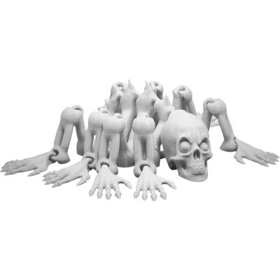Creepy Skull Spider Figurine – Articulated 3D Printed DIY Paintable Horror Display Model with Skeleton Legs – 3D Printed in Canada — 3D Printed Collectible by 3DCentral