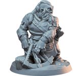 Dwarf Crossbowman Fantasy Miniature for Tabletop RPG