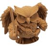 The Warrior Owl Figurine – Winged Fantasy Owl with Sword & Combat Gear – Owls & Dragons Collection – Paintable RPG Miniature – 3D Printed in Canada — 3D Printed Collectible by 3DCentral