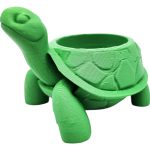 Tortoise Succulent Planter with Upward-Facing Design – 3D Printed Turtle-Shaped Mini Pot for Cactus, Herbs, or Desk Plants