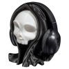 Grinning Reaper Headphone Holder – Minimalist Gothic Skull Stand Holder for Headsets & Gaming Accessories – 3D Printed in Canada — 3D Printed Collectible by 3DCentral