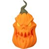 Pumpgrin Trio Halloween Pumpkin Figurines – Creepy Jack-o'-Lantern Set of 3 with Horned & Twisted Stems – Spooky Gothic Tabletop & Mantle Décor – 3D Printed in Canada — 3D Printed Collectible by 3DCentral