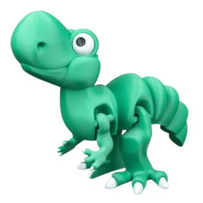 Articulated Tyrannosaurus Rex Buddy – Poseable Fidget Dinosaur Figurine with Moveable Joints, Collectible Desk Toy for Teens & Adults – 3D Printed in Canada — 3D Printed Collectible by 3DCentral