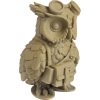 The Messenger Owl Figurine – Fantasy Owl Courier with Goggles & Satchel – Owls & Dragons Collection – Paintable Display Miniature – 3D Printed in Canada — 3D Printed Collectible by 3DCentral