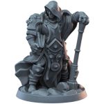 Male Cleric Miniature for Fantasy TTRPGs – 32mm Holy Warrior Model with Mace and Tome for Tabletop Roleplaying & Painting – 3D Printed in Canada — 3D Printed Collectible by 3DCentral