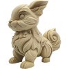 Cabbit Figurine (Half Cat-Half Rabbit) – Fantasy Animal Statue, Cute Mythical Creature Collectible or DIY Paintable Décor – 3D Printed in Canada — 3D Printed Collectible by 3DCentral