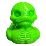 Zombie Quackster Duck Figurine – Glow-in-The-Dark Undead Duck Collectible for Horror Fans, Gothic Décor, and Halloween Display