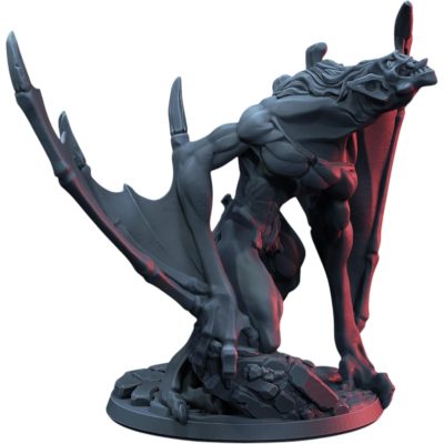 Vampire Night Shrieker Fantasy Miniature Statue for Tabletop RPGs, Horror Dioramas & Collector Displays – 3D Printed in Canada — 3D Printed Collectible by 3DCentral
