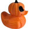 Jack-O'-Lantern Duck Figurine – Halloween Rubber Duck Pumpkin Spooky Collectible 4x4 Vehicle Adventure Cruise Hiding – 3D Printed in Canada — 3D Printed Collectible by 3DCentral