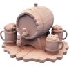 Beer Barrel with Mugs Miniature – Tavern Accessory for Fantasy Tabletop RPGs & Dioramas – 3D Printed in Canada — 3D Printed Collectible by 3DCentral