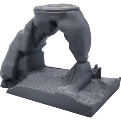 Rocky Arch Diorama Base with Standing Platform – Miniature Terrain Display for Fantasy or Historical Figurines – 3D Printed in Canada — 3D Printed Collectible by 3DCentral