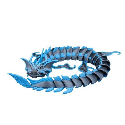 The Abyssal Tide Sea Dragon Figurine – Articulated Aquatic Fidget Sculpture with Oceanic Fins and Serpent Design – 3D Printed in Canada — 3D Printed Collectible by 3DCentral