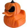 Jack-O'-Lantern Duck Figurine – Halloween Rubber Duck Pumpkin Spooky Collectible 4x4 Vehicle Adventure Cruise Hiding – 3D Printed in Canada — 3D Printed Collectible by 3DCentral