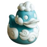 Air Elemental Duck Figurine – Cute Fantasy Wind Cloud Duck Collectible for Desk or Shelf Décor – Mythical Element Series