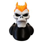 Hellfire Skull Duck Figurine