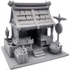 Medieval Market Stall Miniature – Fantasy Shop Terrain with Produce Crates & Wooden Canopy for Dioramas – 3D Printed in Canada — 3D Printed Collectible by 3DCentral