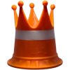 Traffic Cone Crown – Funny Construction-Themed Crown for Office, Garage & Events – 3D Printed in Canada — 3D Printed Collectible by 3DCentral