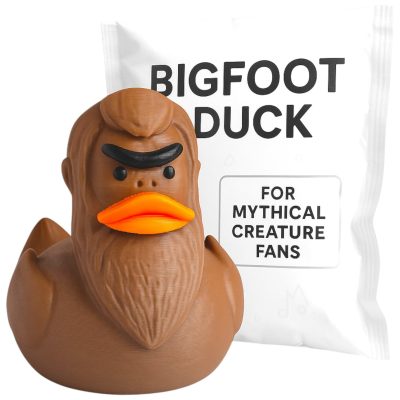 Bigfoot Duck Figurine – Sasquatch Duck Collectible – Cryptid Toy for Car Ducking, Cruise Duck Hiding & Unique Gifts, Funny Novelty, Mythical Creature – 3D Printed in Canada — 3D Printed Collectible by 3DCentral