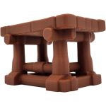 Sturdy Wooden Table Miniature – Medieval Fantasy Furniture for Tabletop RPGs