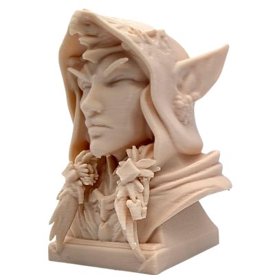 High Elf Mage Bust – Sorcerer Action Figure Statue | Elven Wizard Statue for Display or Gifting – 3D Printed in Canada — 3D Printed Collectible by 3DCentral