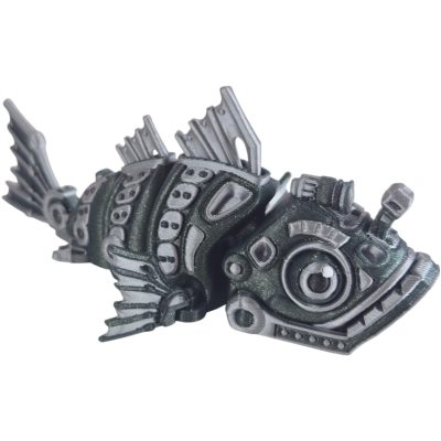 Articulated Cyber Fish – Articulated Futuristic Toy for Stress Relief & Collectors for Teens & Adults – 3D Printed in Canada — 3D Printed Collectible by 3DCentral