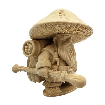 Elder Fungus Figurine – Shooms Collection Fantasy Elder Miniature | Bearded Mushroom Wanderer Statue with Cane & Pack – 3D Printed in Canada — 3D Printed Collectible by 3DCentral