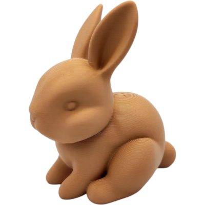 Soft Bunny Rabbit Figurine – Minimalist Easter Bunny Decor for Spring Displays and Home Styling – 3D Printed in Canada — 3D Printed Collectible by 3DCentral