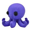 Knitted Octopus Figurine – Cozy Faux-Yarn Sea Creature Sculpture with Big Eyes & Curled Tentacles – 3D Printed in Canada — 3D Printed Collectible by 3DCentral