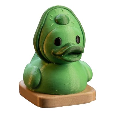 Avocado Toast Duck Figurine – Cute Collectible Avocado Duck Statue for Desk, Shelf, or Gift Display – 3D Printed in Canada — 3D Printed Collectible by 3DCentral