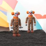 Flexi Articulated Halloween Clown Joker – 3D Printed Poseable Creepy Clown Figurine – Fun Spooky Desk Toy | Flexible Halloween Figure