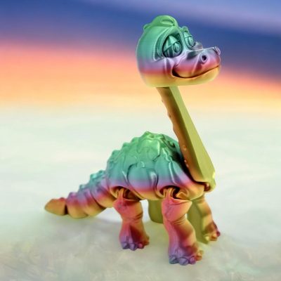 Flexi Factory Brachiosaurus Dinosaur – 3D Printed Articulated Dinosaur | Poseable & Fun Collectible — 3D Printed Collectible by 3DCentral