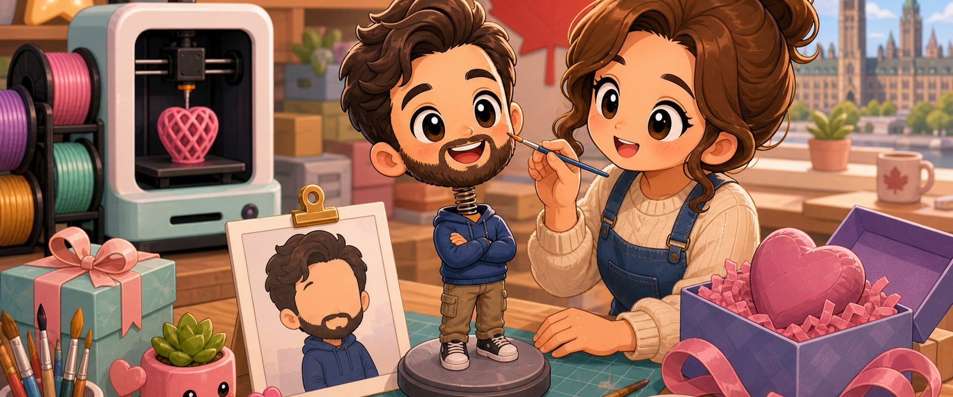 Cartoon-kawaii-featured-image-for-3DCentral-article-custom-bobblehead-from-photo-canada
