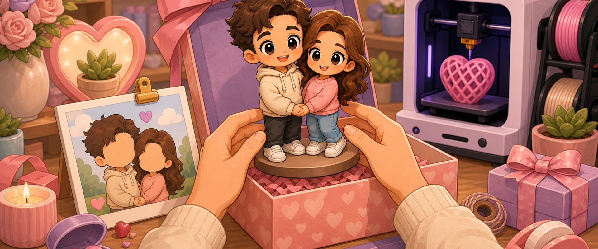 Cartoon-kawaii-featured-image-for-3DCentral-article-custom-couple-figurine-from-photo