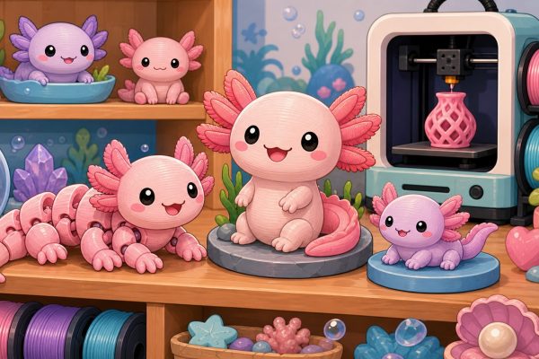 Cartoon-kawaii-featured-image-for-3DCentral-article-3d-printed-axolotl-collector-buyers-guide