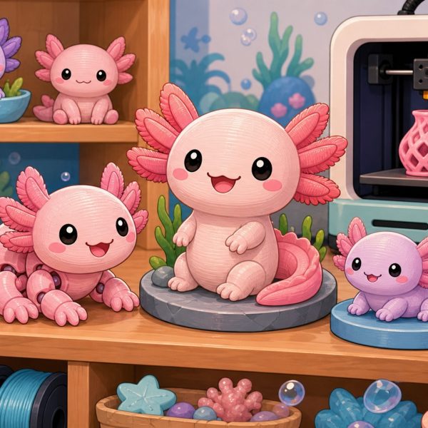 Cartoon-kawaii-featured-image-for-3DCentral-article-3d-printed-axolotl-collector-buyers-guide