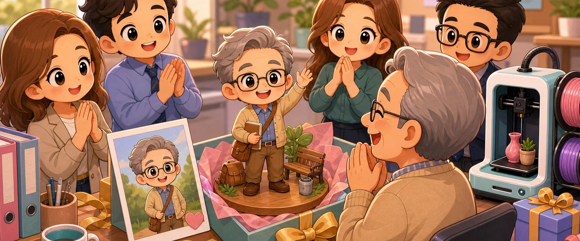 Cartoon-kawaii-featured-image-for-3DCentral-article-custom-retirement-figurine-gift