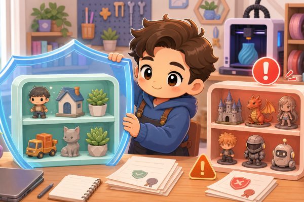 Cartoon-kawaii-featured-image-for-3DCentral-article-licence-commerciale-designs-artistes-communautaires