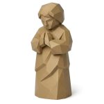 Wood Carved Harmony Collectible Figurine - Unique Desk Decor for Adults 3D Printed in Canada - 3D Printed in Canada (Classic Birch)
