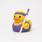 Pole Vaulter Duck Collectible Figurine - Unique Desk Decor for Adults – 3D Printed in Canada