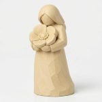 Wood Carved-Like Remembrance Poppy Figurine - Elegant Desk Decor for Collectors – 3D Printed in Canada - 3D Printed in Canada (White Oak)