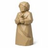 Figurine nouveaux départs sculptée dans le bois