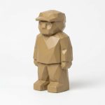 Wood Carved-Like Standing Still Figurine - Unique Desk Decor for Adults 3D Printed in Canada - 3D Printed in Canada (Classic Birch)