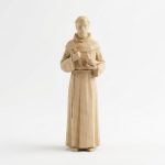Wood Carved Cross and Dove Collectible Figurine - Unique Desk Decor for Adults 3D Printed in Canada - 3D Printed in Canada (Classic Birch)