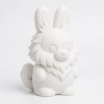 American Eskimo Dog Bunny Collectible Figurine - Unique Desk Decor for Adults – 3D Printed in Canada